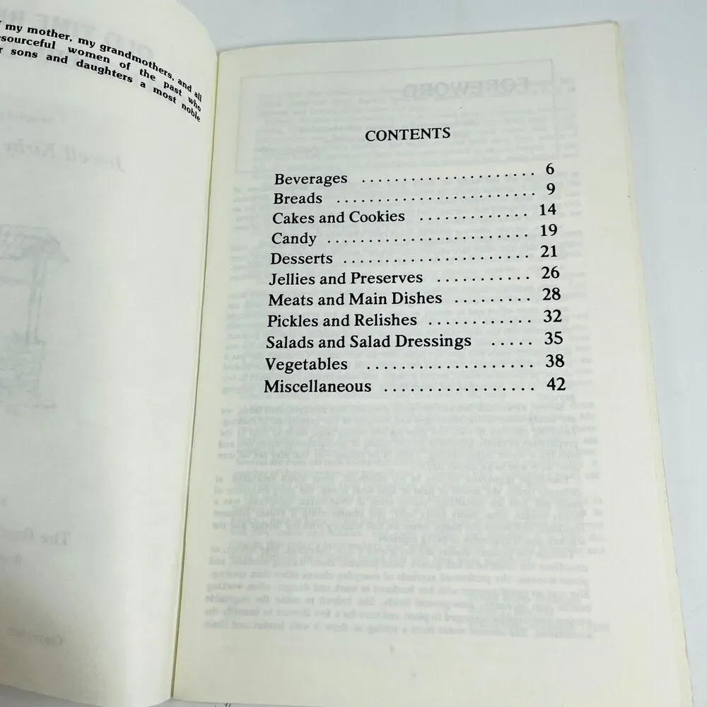 Old Time Recipes Jewell Kirby Fitzhugh 1976 Cookbook Ozarks Branson MO